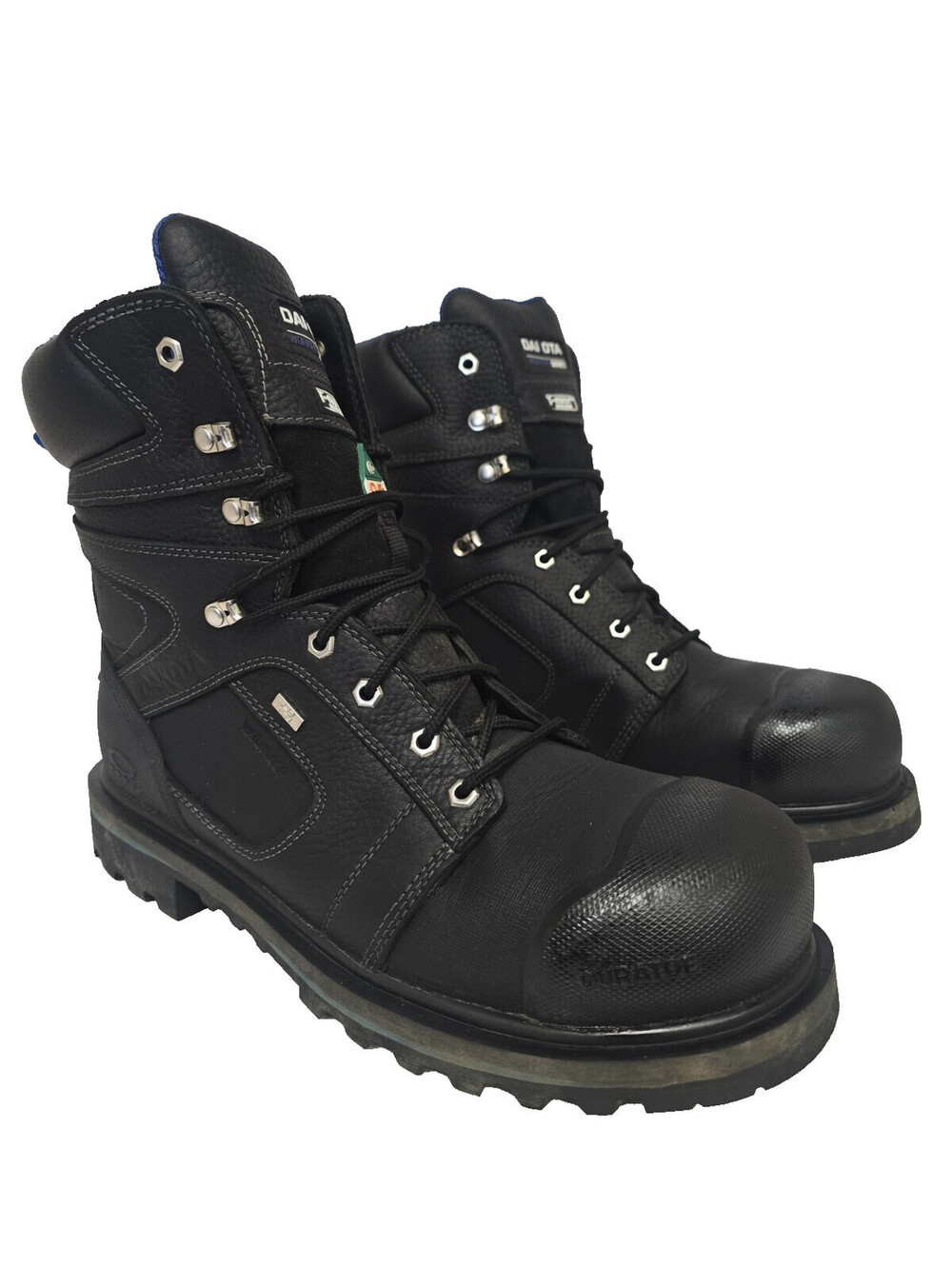 Dakota Men's 8" 557 Steel Toe HD3 Vibram Work Boots Black Size 13M